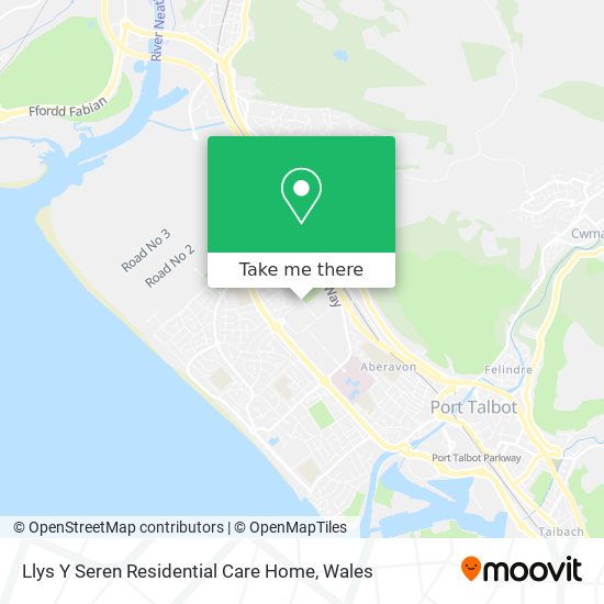 Llys Y Seren Residential Care Home map