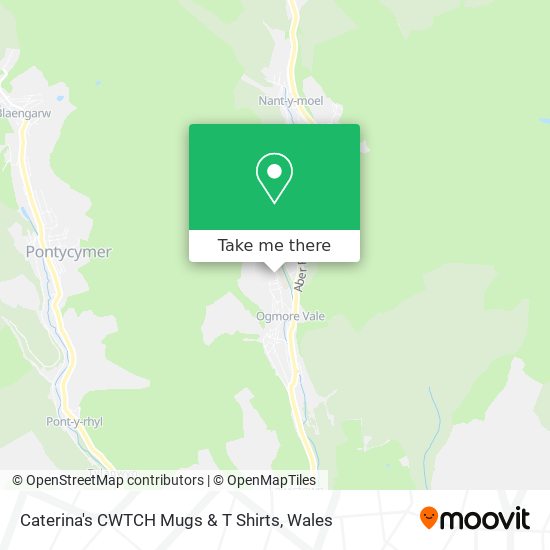 Caterina's CWTCH Mugs & T Shirts map