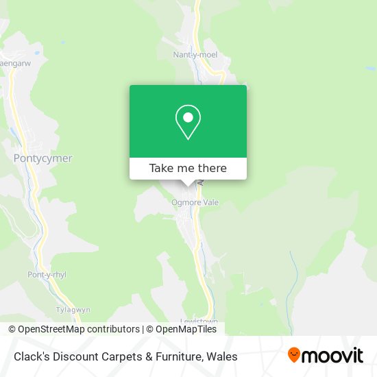 Clack's Discount Carpets & Furniture map