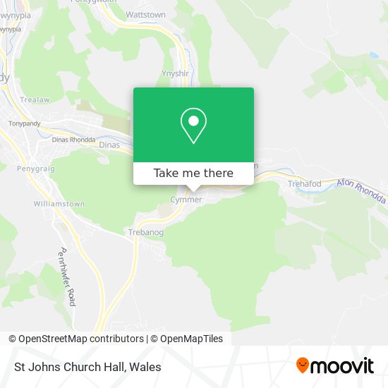 St Johns Church Hall map