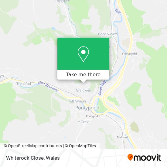 Whiterock Close map