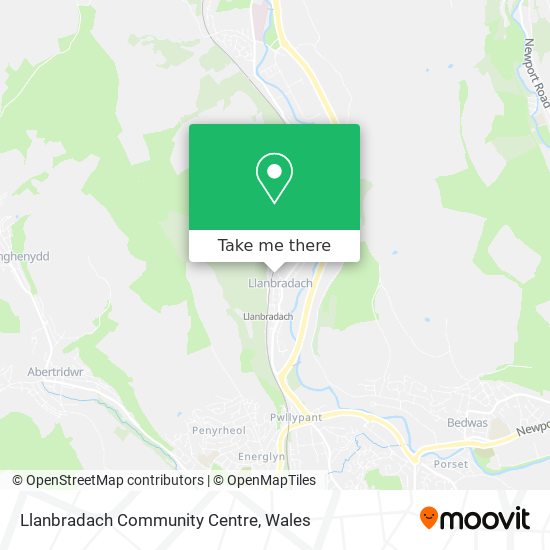 Llanbradach Community Centre map