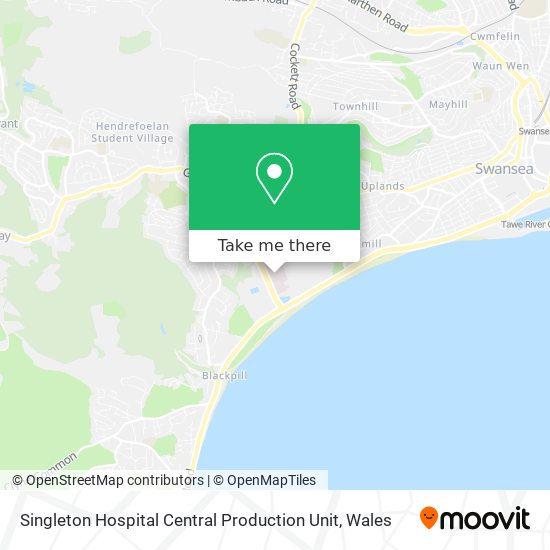 Singleton Hospital Central Production Unit map