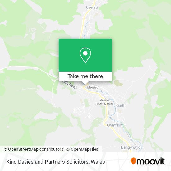 King Davies and Partners Solicitors map