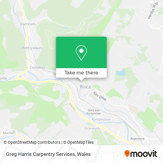 Greg Harris Carpentry Services map