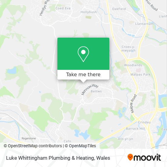 Luke Whittingham Plumbing & Heating map
