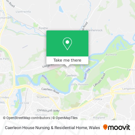 Caerleon House Nursing & Residential Home map