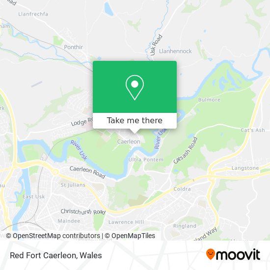 Red Fort Caerleon map