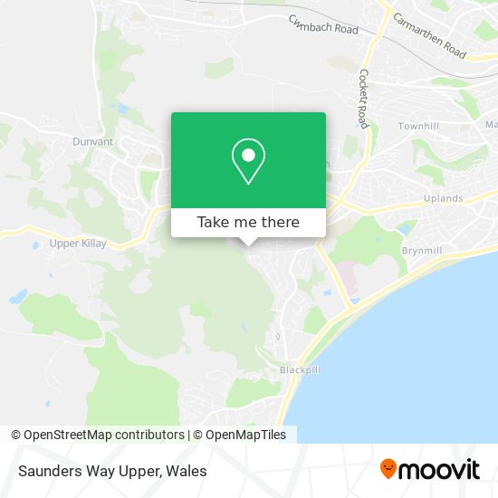 Saunders Way Upper map
