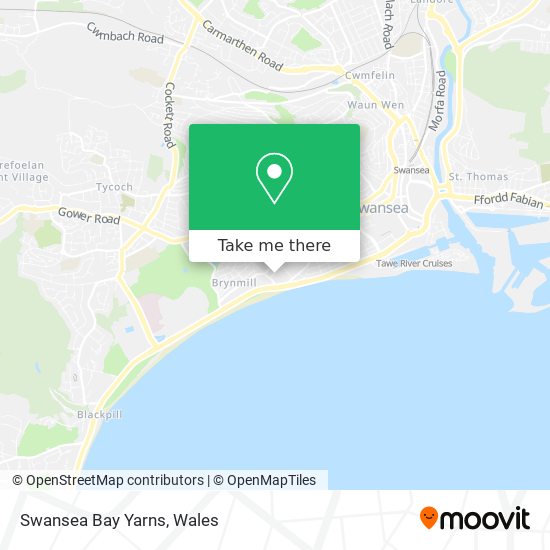 Swansea Bay Yarns map