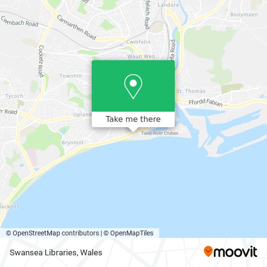 Swansea Libraries map