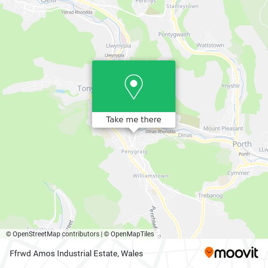 Ffrwd Amos Industrial Estate map