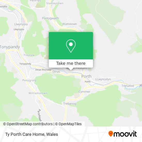 Ty Porth Care Home map