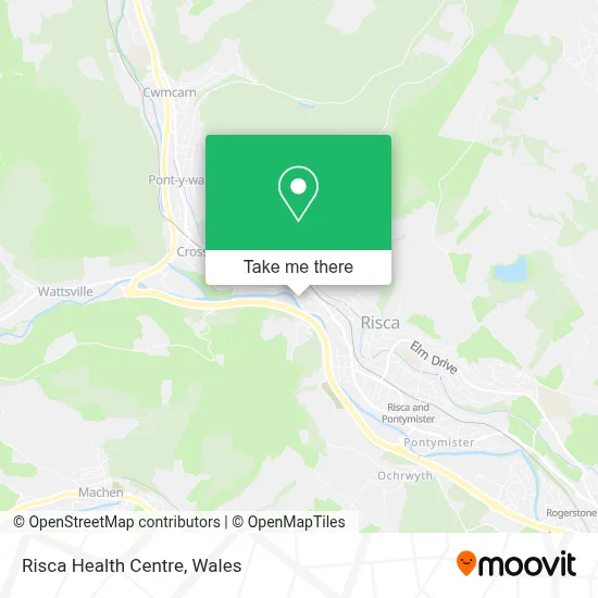 Risca Health Centre map
