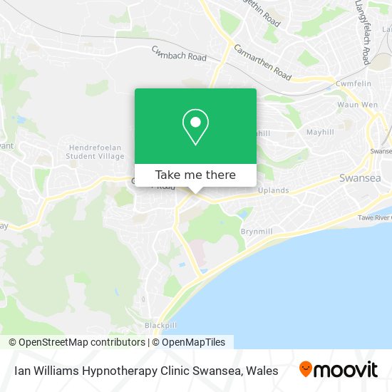Ian Williams Hypnotherapy Clinic Swansea map
