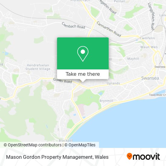 Mason Gordon Property Management map