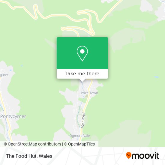 The Food Hut map