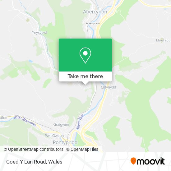 Coed Y Lan Road map