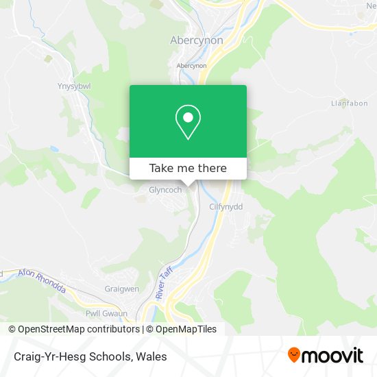 Craig-Yr-Hesg Schools map