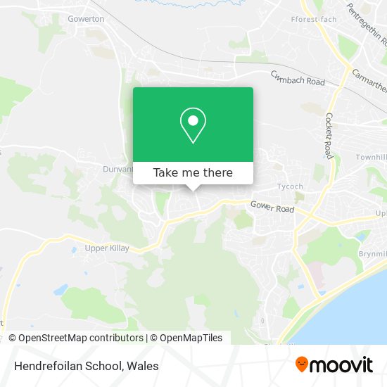 Hendrefoilan School map