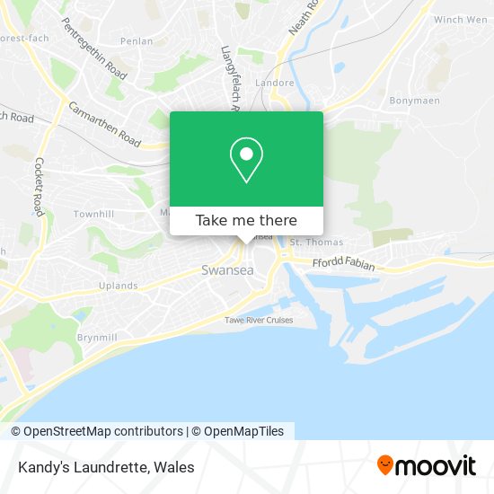 Kandy's Laundrette map