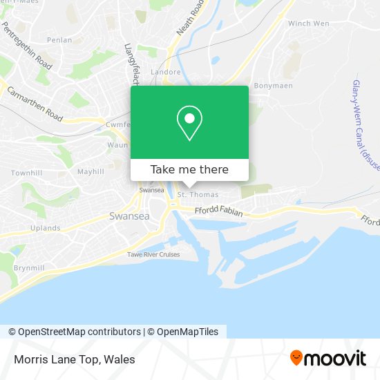 Morris Lane Top map