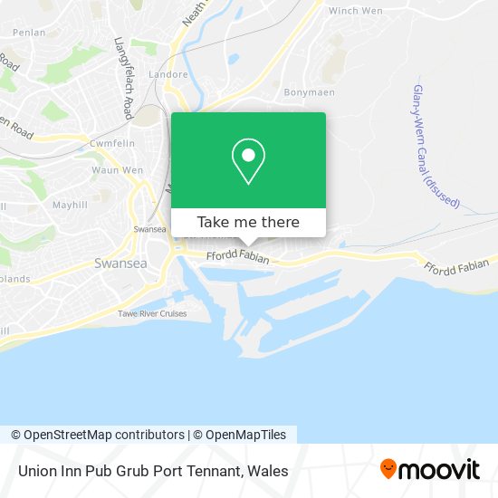 Union Inn Pub Grub Port Tennant map