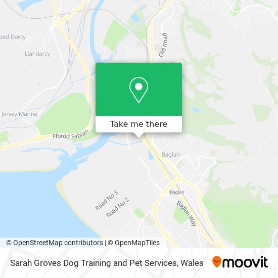 Sarah Groves Dog Training and Pet Services map