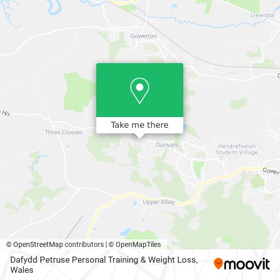 Dafydd Petruse Personal Training & Weight Loss map