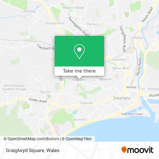 Graiglwyd Square map