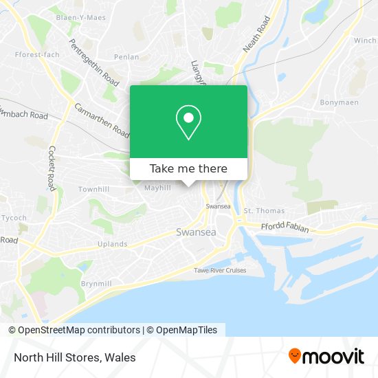 North Hill Stores map