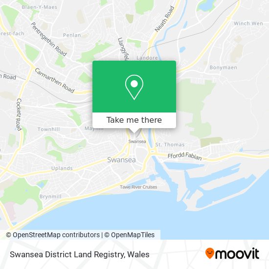 Swansea District Land Registry map