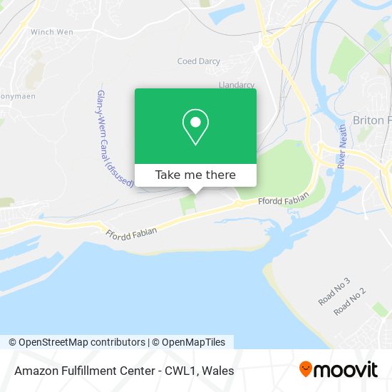 Amazon Fulfillment Center - CWL1 map