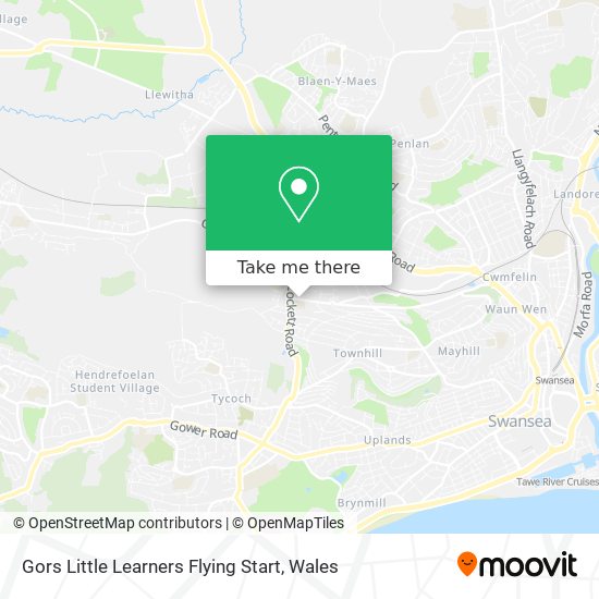 Gors Little Learners Flying Start map