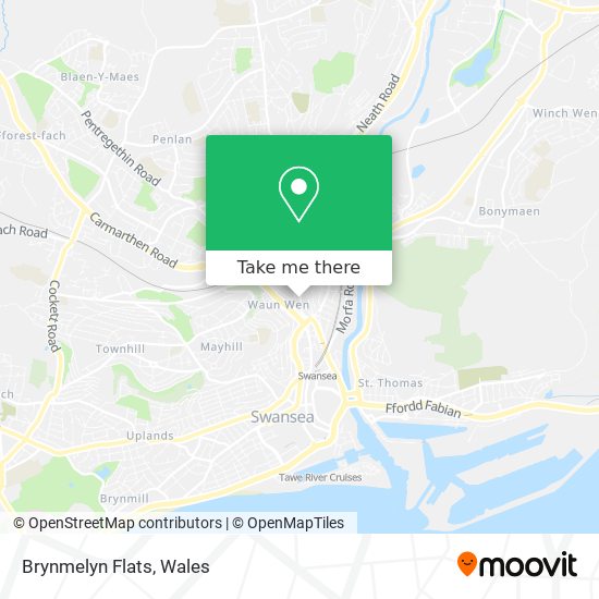 Brynmelyn Flats map