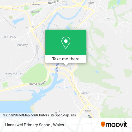 Llansawel Primary School map