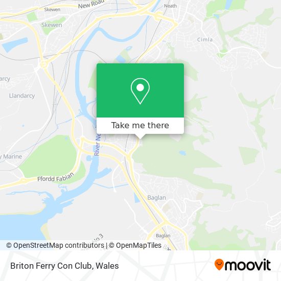 Briton Ferry Con Club map