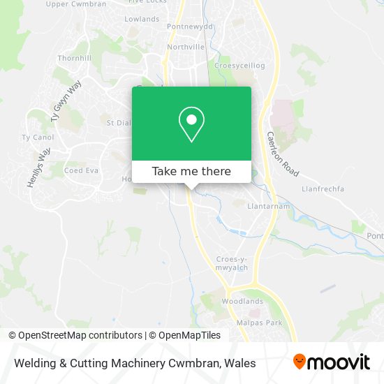 Welding & Cutting Machinery Cwmbran map