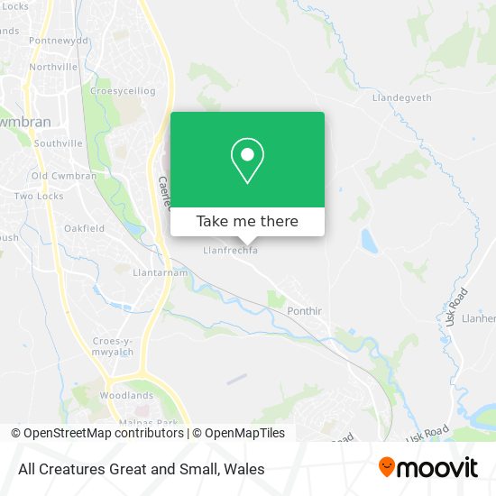 All Creatures Great and Small map