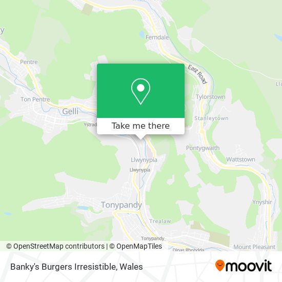 Banky's Burgers Irresistible map