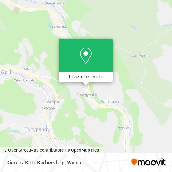 Kieranz Kutz Barbershop map
