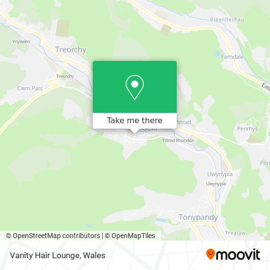 Vanity Hair Lounge map