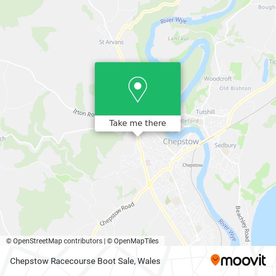 Chepstow Racecourse Boot Sale map