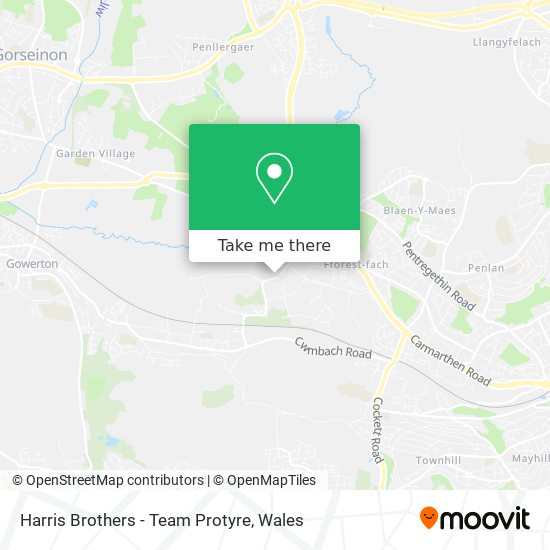 Harris Brothers - Team Protyre map