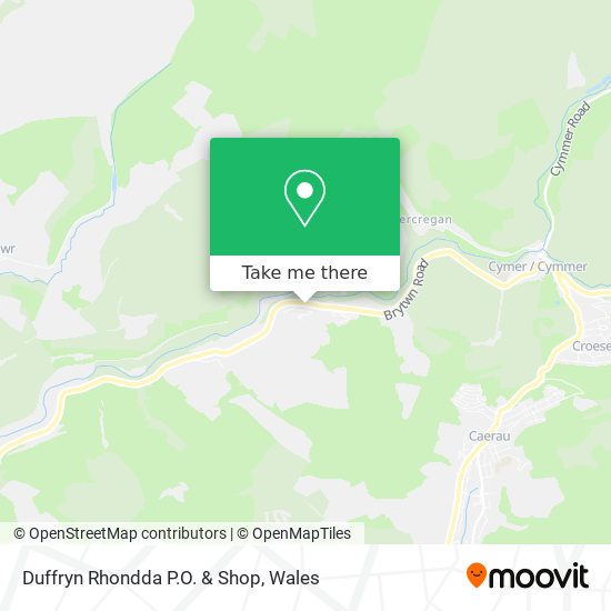 Duffryn Rhondda P.O. & Shop map