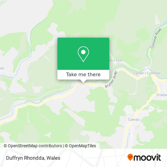 Duffryn Rhondda map