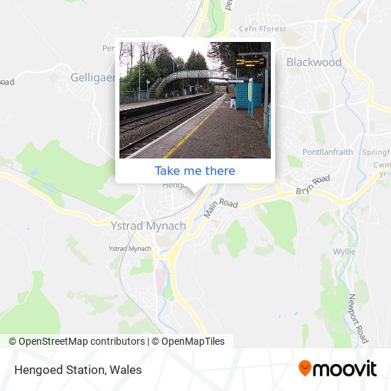 Hengoed Station map