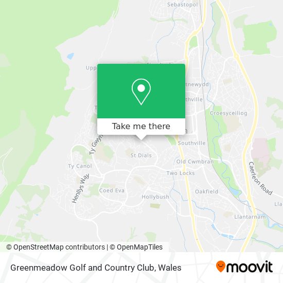 Greenmeadow Golf and Country Club map