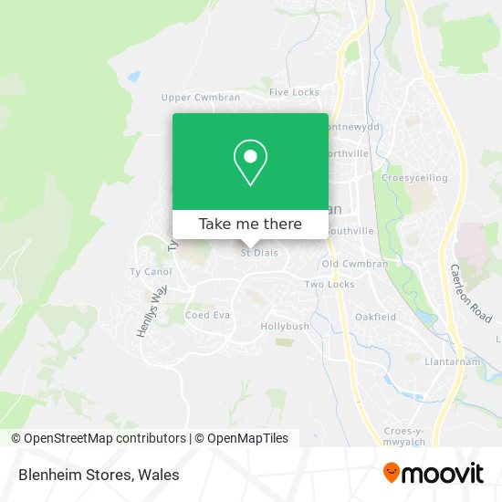 Blenheim Stores map