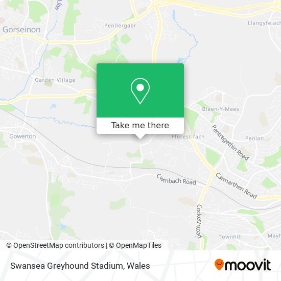 Swansea Greyhound Stadium map
